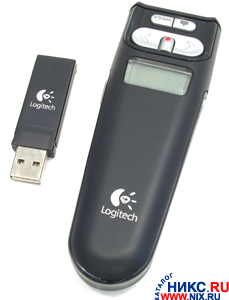      USB Logitech Cordless 2.4GHz Presenter 8,LCD, (OEM)