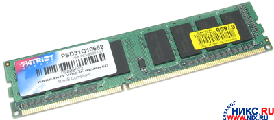    DDR3 DIMM  1Gb PC- 8500 Patriot CL7