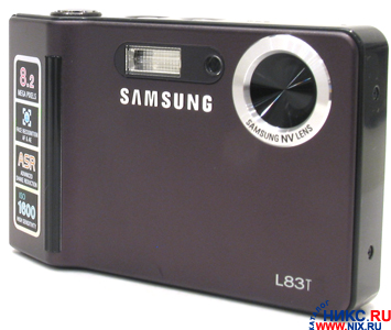    Samsung Digimax L83T[Black](8.2Mpx,38-114mm,3x,F3.5-4.5,JPG,19Mb+0Mb SD/SDHC/MMC,2.5