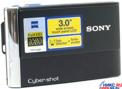    SONY Cyber-shot DSC-T70[Black](8.1Mpx,38-114mm,3x,F3.5-4.3,JPG,31Mb+0Mb MS Duo,3.0,