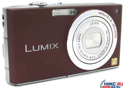    Panasonic Lumix DMC-FX33-T[Brown](8.1Mpx,28-100mm,3.6x,F2.8-F5.6,JPG,27Mb+0Mb SD/SDH