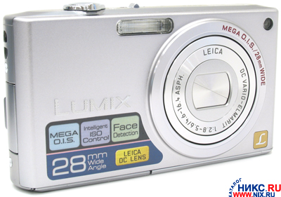    Panasonic Lumix DMC-FX33-S[Silver](8.1Mpx,28-100mm,3.6x,F2.8-F5.6,JPG,27Mb+0Mb SD/SD