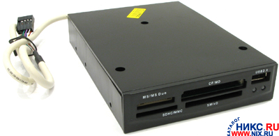   3.5 Internal 10-in-1 USB2.0[Black]CF/MD/SM/XD/MMC/RSMMC/SDHC/MS(/Pro/Duo)Card Reader/Writer