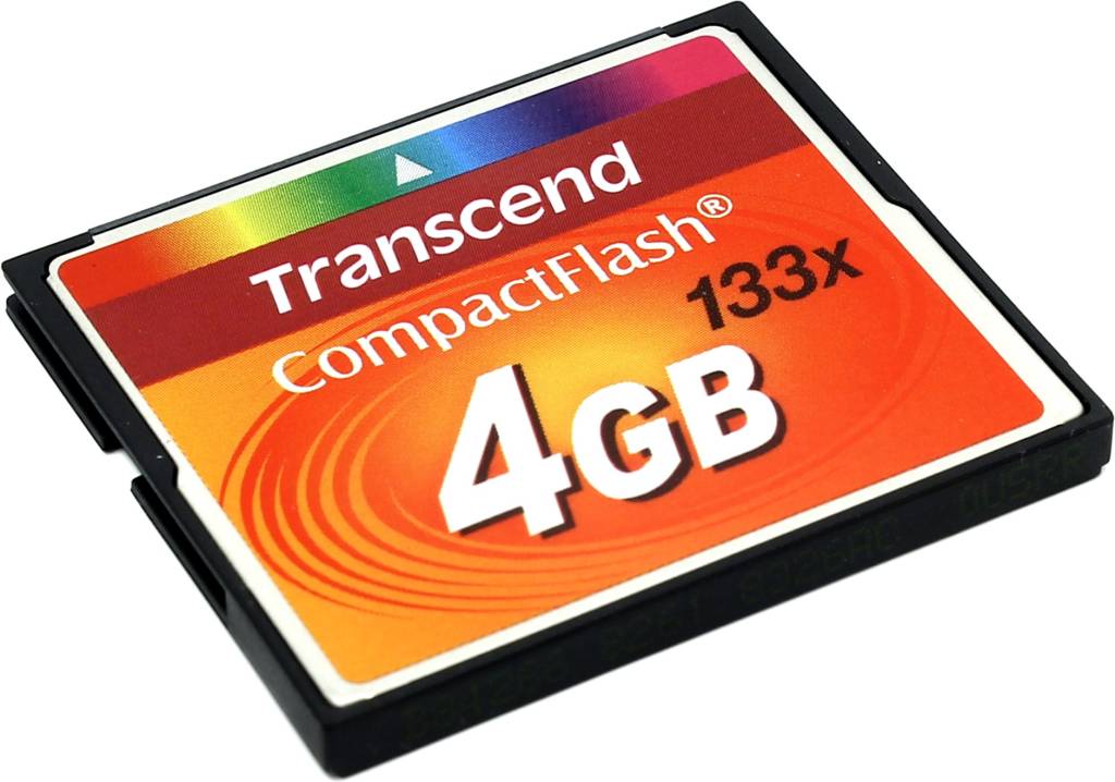 купить Карта памяти Transcend [TS4GCF133] CompactFlash Card 4Gb 133x