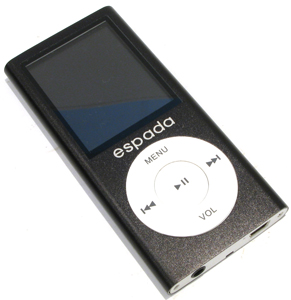   Espada [E-326D-2Gb-Black] (MP3/WMA/JPG/TXT  Player,,FM,2Gb,MicroSD,USB2.0,Li-Ion)