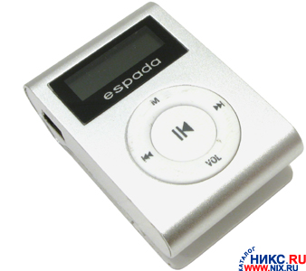   Espada [E-423-2Gb-Silver](MP3/WMA Player,FM Tuner,2Gb,.,USB,Li-Ion)
