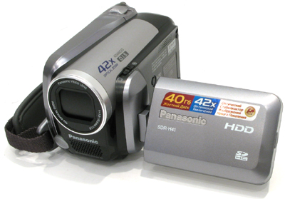    Panasonic SDR-H41-S[Silver]SD/HDD Video Camera(HDD 40Gb,0.8Mpx,42xZoom,,2.7,S