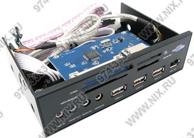   5.25 Internal HighPaq [ICR-R001-Black] USB2.0 CF/MD/MMC/RSMMC/SD/xD/MS(/Pro/Duo)Card Rea