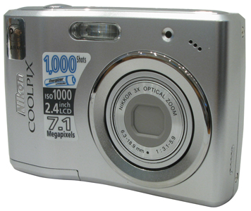    Nikon CoolPix L14[Silver](7.1Mpx,38-114mm,3x,F3.1-5.9,JPG,23Mb+SD,2.4,USB,AV,AAx2)