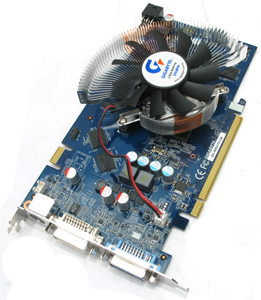   PCI-E 512Mb DDR-3 Gigabyte GV-NX96T512H (RTL) +DualDVI+TV Out+SLI [GeForce 9600GT]