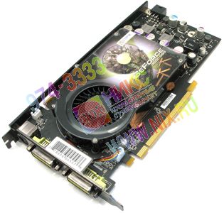   PCI-E 384Mb DDR-3 XFX [GeForce 9600GSO 580M] (RTL)+DualDVI+TVOut+SLI [PV-T96O-FDF4]