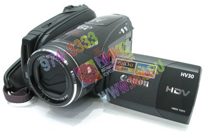    Canon HV30 HD Camcorder(HDV1080i/miniDV,2.96Mpx,10xZoom,,,2.7,miniSD,USB/DV
