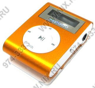   Espada [E-423-2Gb-Orange](MP3/WMA Player,FM Tuner,2Gb,.,USB,Li-Ion)