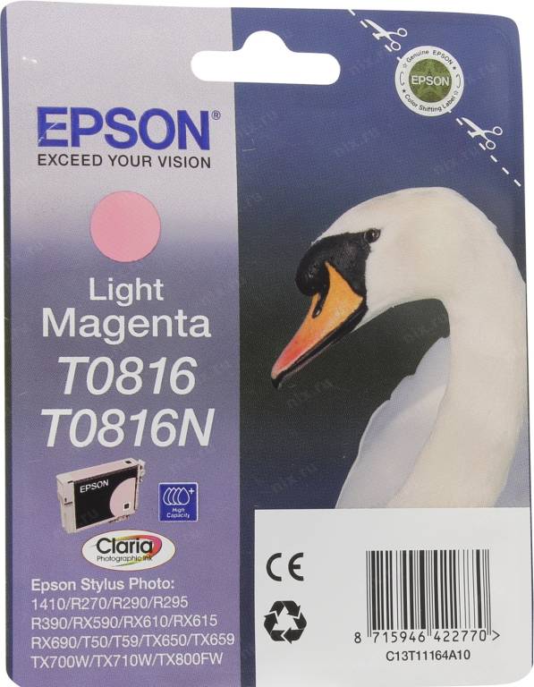   Epson T08164/T11164 Light Magenta  EPS ST Photo R270/290/RX590 ()