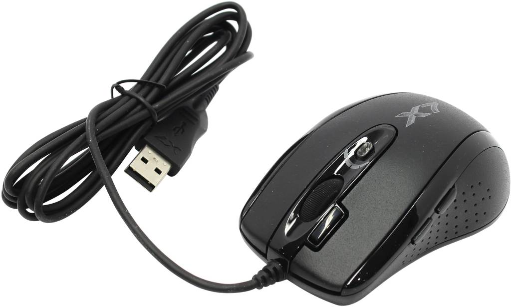   USB A4-Tech 3xFire Laser Mini Mouse [X-750MK-Black] (3600dpi)(RTL) 7.( )