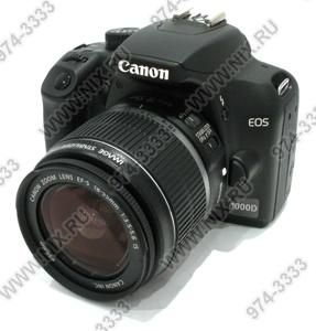    Canon EOS 1000D Black[EF-S 18-55 IS KIT](10.1Mpx,29-88mm,3x,F3.5-5.6,JPG/RAW,0Mb SD/