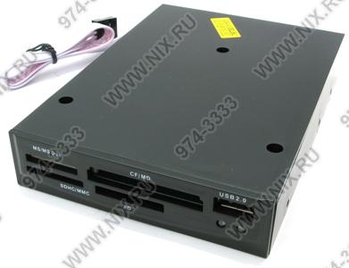   3.5 Internal 9-in-1 USB2.0[Black]CF/MD/XD/MMC/RSMMC/SDHC/MS(/Pro/Duo)Card Reader/Writer+1-p