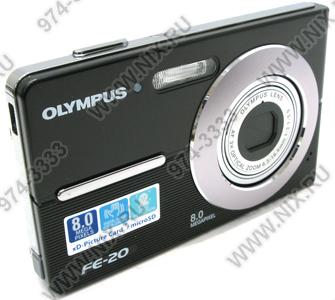    Olympus FE-20[Black](8.0Mpx,36-108mm,3x,F3.1-5.9,JPG,20.5Mb+0Mb xD/microSDHC,2.5,US