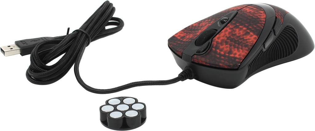   USB A4-Tech Game Laser Mouse [XL-740K] (3600dpi) (RTL) 7.( )
