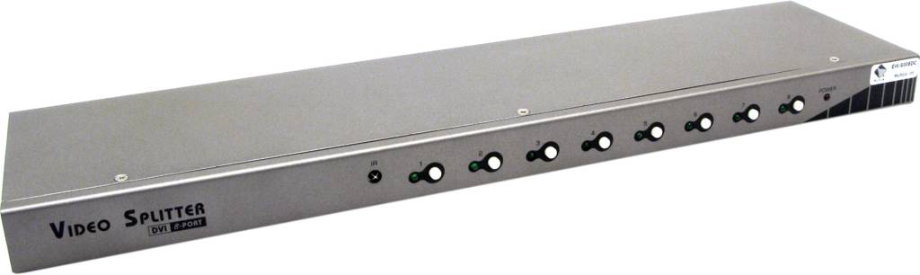   DVI 8-Port Video Splitter (DVI29F+8xDVI29F) MultiCo [EW-S008DC]