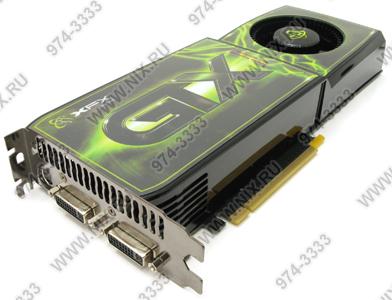   PCI-E 1Gb DDR-3 XFX [GeForce GTX285 648M] (RTL) DualDVI+TV Out+SLI [GX-285N-ZDFF]