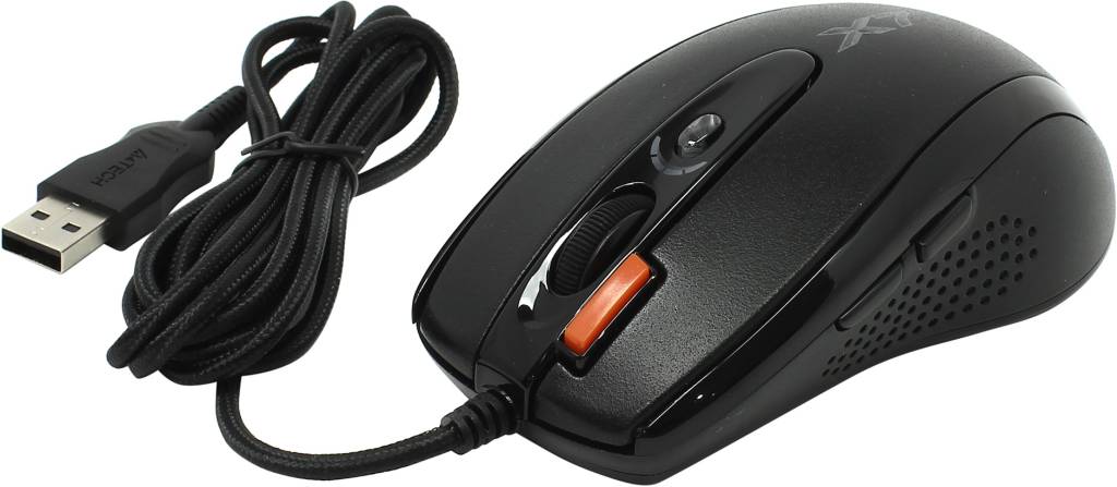   USB A4-Tech Game Laser Mouse [XL-750BK-Black] (3600dpi) (RTL) 7.( )