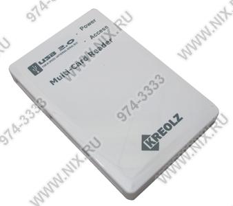   Kreolz[VCR-445w-White]USB2.0 CF/MD/MMC/RSMMS/SDHC/microSDHC/xD/MS(/PRO/Duo/M2)Card Reader/Wr