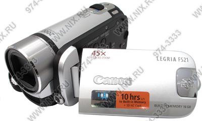    Canon Legria FS21 Digital Video Camcorder(1.07Mpx,37x Zoom,,2.7,16Gb+0 Mb SD/