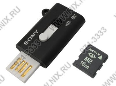    SONY [MS-A16GU2] Memory Stick Micro M2 16Gb + USB Adapter