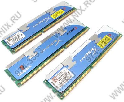    DDR3 DIMM  3Gb PC-10600 Kingston HyperX [KHX1333C7D3K3/3GX] KIT 3*1Gb CL7