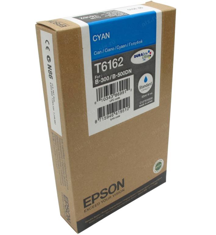 купить Картридж Epson T616200 для S B-300/500DN Cyan 3500 стр. (o)
