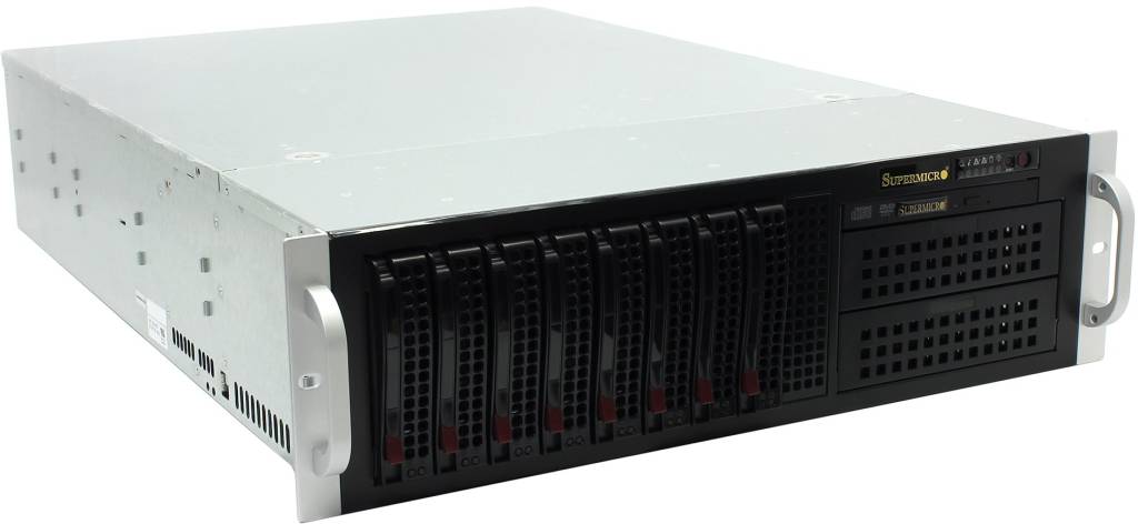   E-ATX Server Case SuperMicro [CSE-835TQ-R800B] Black 8xHotSwap SAS/SATA,DVD, 800W HS 3U RM