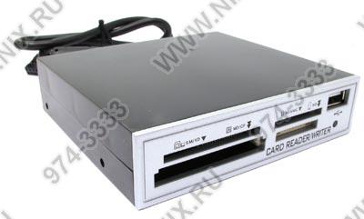   Orient[CR705S-Silver]3.5 Internal USB2.0 CF/MD/SM/xD/MMC/SD/MS(/Pro/Duo)Card Reader/Writer+