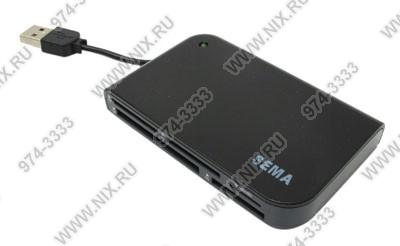   Sema [SFD-321F/Q1BR Black] USB2.0 CF/MD/xD/MMC/SD/microSD/MS(/Pro/Duo)Card Reader/Writer