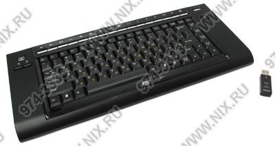   BTC Wireless Keyboard 9039URF3 Black [USB] 87+19 /+Trackball
