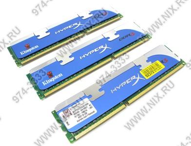    DDR3 DIMM  6Gb PC-12800 Kingston HyperX [KHX1600C8D3K3/6GX] KIT 3*2Gb CL8