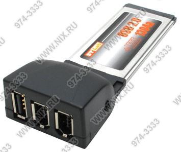  STLab C-420 Adapter Express Card/34mm-- >IEEE1394a 2 port (6pin+6pin) + USB 2.0