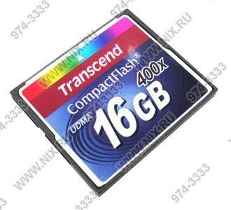    Transcend [TS16GCF400] CompactFlash Card 16Gb 400x