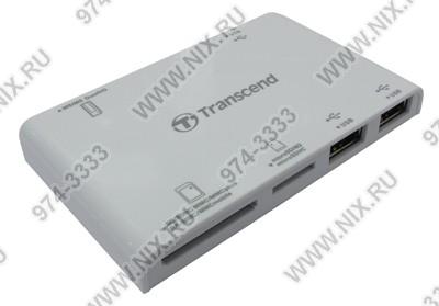   USB2.0 Transcend[TS-RDP7W-White] MMC/RSMMC/SDHC/microSDHC/MS(/Pro/Duo/M2)Card Reader/Writer+