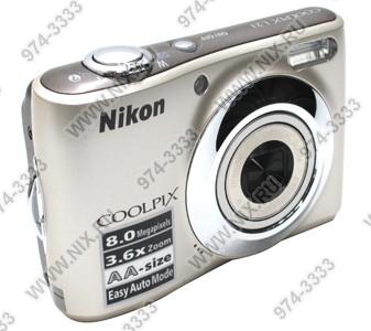    Nikon CoolPix L21[Silver](8.0Mpx,41-145mm,3.6x,F3.1-6.7,JPG,19Mb+0Mb SDHC,2.5,USB2.