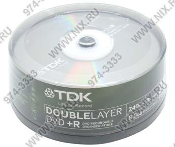   DVD+R TDK  8x 8.5Gb Double Layer [25 ]  
