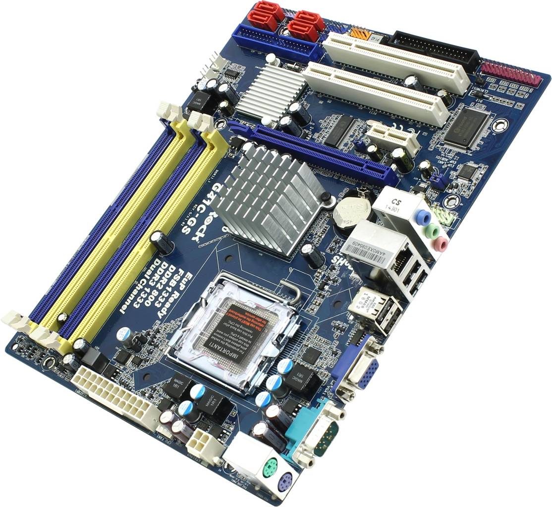    LGA775 ASRock G41C-GS (RTL) [G41] PCI-E+SVGA+GbLAN SATA MicroATX 2DDR-II+2DDR-III