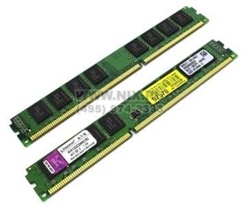    DDR3 DIMM  8Gb PC-10600 Kingston ValueRAM [KVR1333D3N9K2/8G] KIT2*4Gb CL9,Low Pr