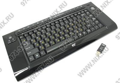   BTC Wireless Keyboard 9039ARF3 Black [USB] 86+20 /+Trackball