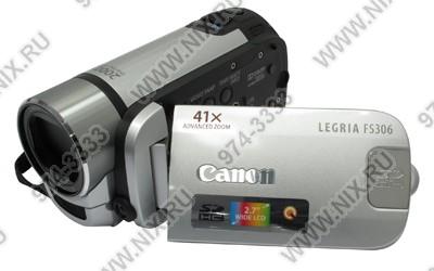    Canon Legria FS306 Silver 4Gb Digital Video Camcorder(0.8Mpx,37xZoom,,2.7,SD/