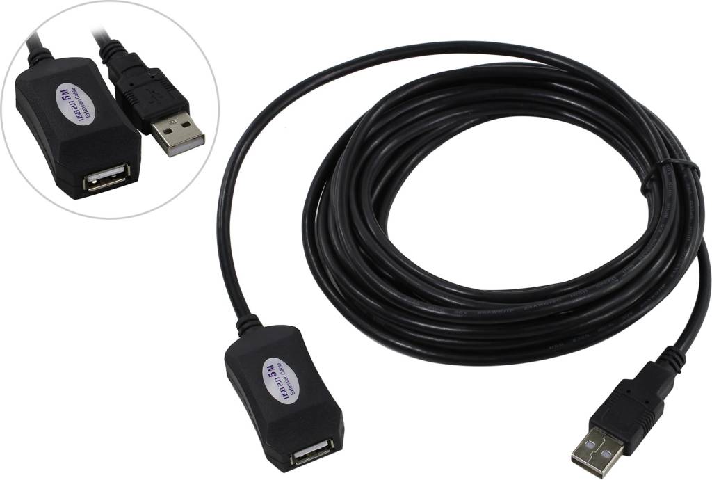 купить Кабель удлинитель USB 3.0-repeater A-- >A  5.0м (активный)