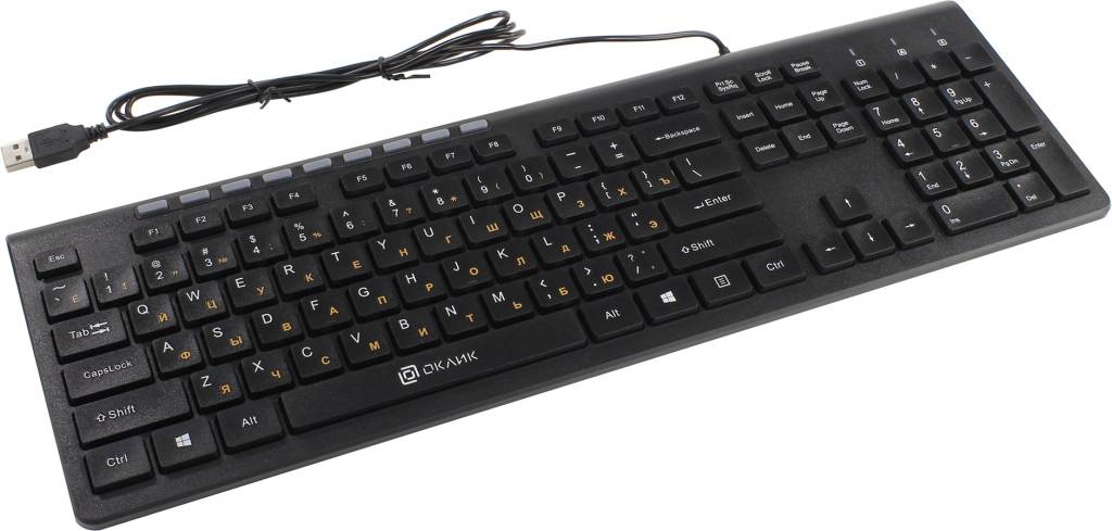   USB OKLICK Multimedia Keyboard 480M Black 104+9 / [1061584]