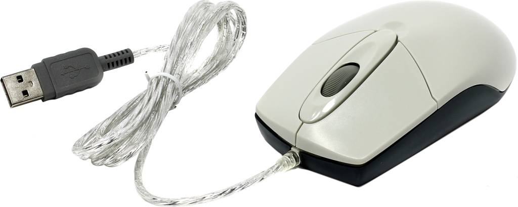   USB A4-Tech Optical Mouse [OP-720-White] (RTL) 3.( )