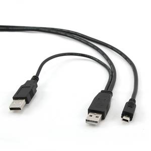   USB 2.0 2xAM -- > mini-B 5P 0.9 [CCP-USB22-AM5P-3]