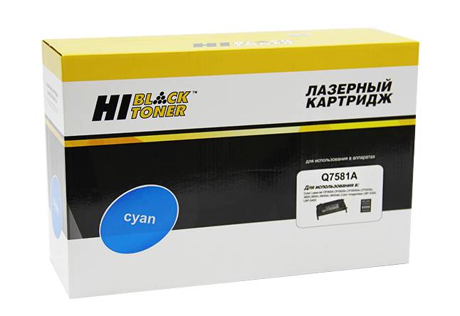  - HP Q7581A Cyan (Hi-Black) CLJ 3800/CP3505/Canon MF8450, 6K, .